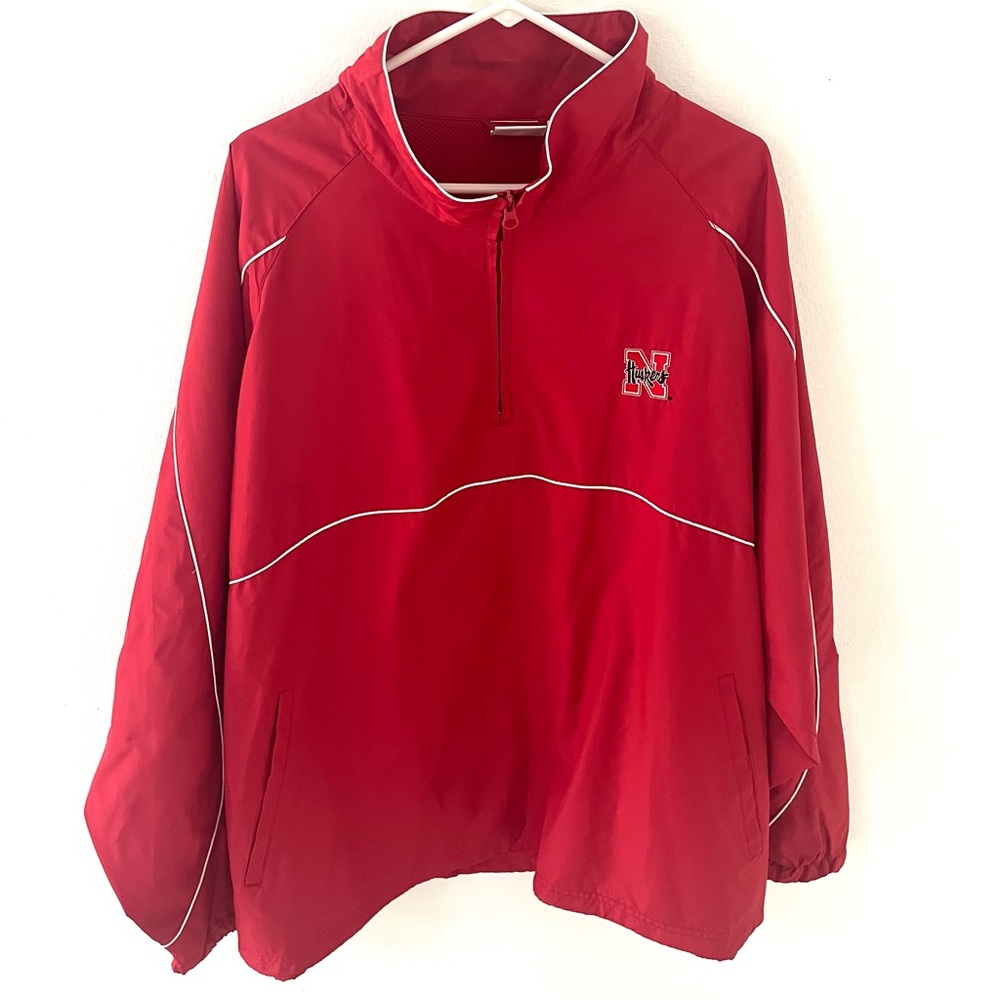 Red Oak Sportswear Nebraska Cornhuskers 1/2 Zip Pullover Jacket, Size: XXL